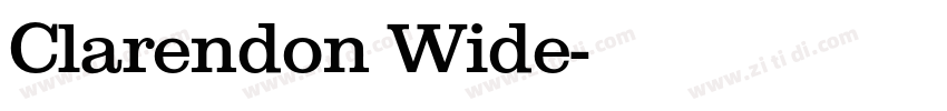 Clarendon Wide字体转换